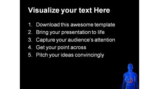 Stomach Knot Science PowerPoint Themes And PowerPoint Slides 0811