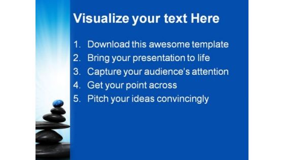 Stone In Balance Business PowerPoint Backgrounds And Templates 1210