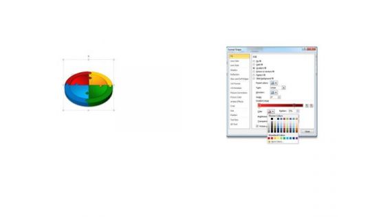 Strategic Management 3d Circle Diagram Puzzle Diagram 3 Stages Sales Diagram
