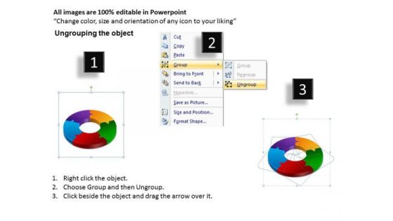 Strategic Management 3d Circular Chart 5 Stages Sales Diagram