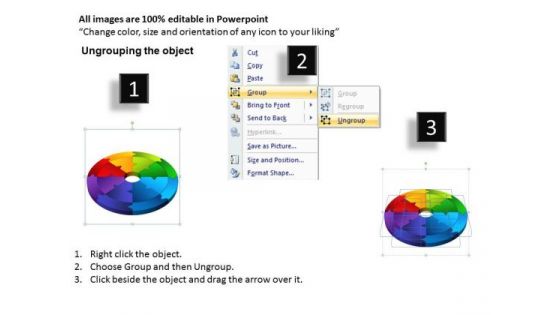 Strategic Management 3d Circular Process Cycle Diagram Ppt Templates Business Diagram