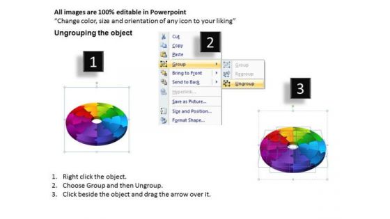 Strategic Management 3d Circular Process Cycle Diagram Ppt Templates Marketing Diagram