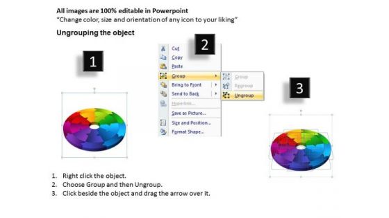 Strategic Management 3d Circular Process Flow Ppt Templates Strategy Diagram