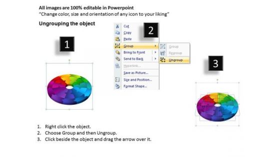 Strategic Management 3d Circular Process Ppt Templates Marketing Diagram
