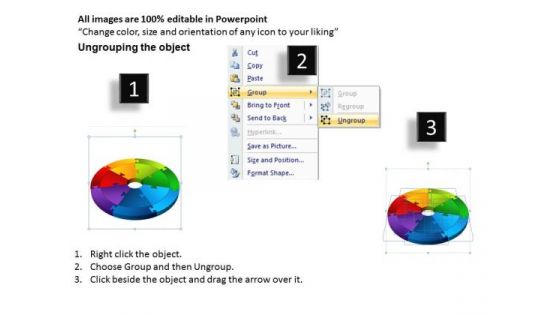 Strategic Management 3d Circular Process Templates Business Diagram