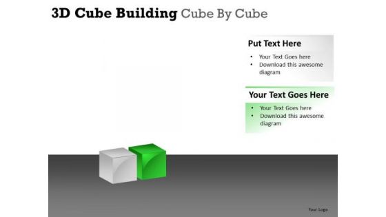 Strategic Management 3d Cube Building Cube By Cube