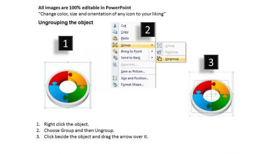 Strategic Management 3d Cycle Process Flowchart Stages Style Business Diagram