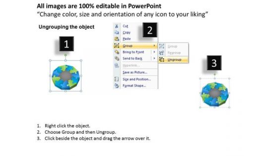 Strategic Management 3d Mixed Puzzle Process Consulting Diagram