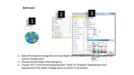 Strategic Management 3d Mixed Puzzle Process Consulting Diagram