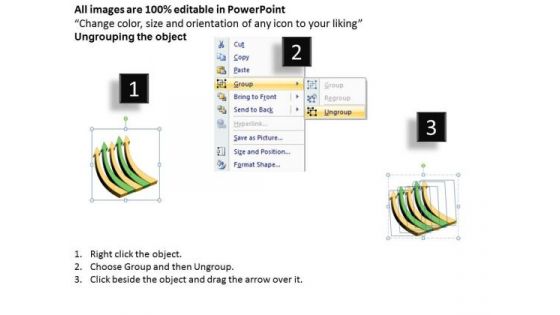 Strategic Management 3d Parallel Arrow Process Business Diagram