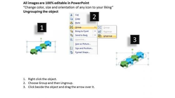 Strategic Management 3d Parallel Arrow Process Business Framework Model