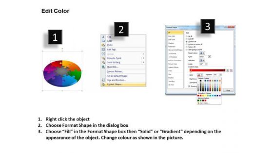 Strategic Management 3d Puzzle Process Diagram 8 Stages Sales Diagram
