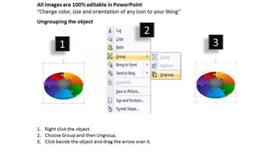 Strategic Management 3d Puzzle Process Diagram Ppt Templates 7 Stages Consulting Diagram