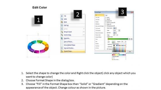 Strategic Management 3d Ring Process 10 Pieces Consulting Diagram