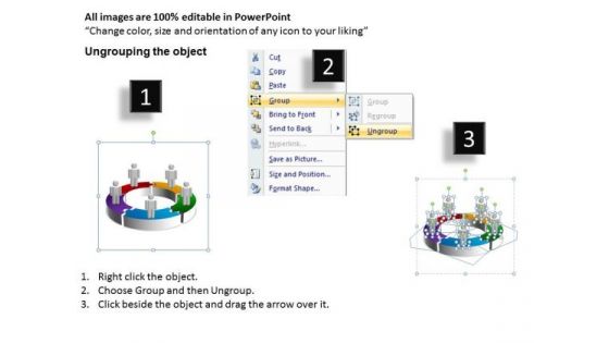Strategic Management 3d Round Chart 5 Diagram Stages Marketing Diagram