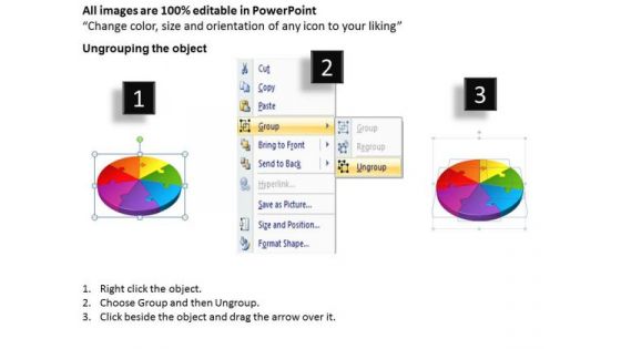 Strategic Management 7 Stages 3d Jigsaw Circular Pie Chart Diagram Sales Diagram