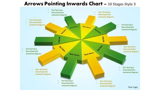 Strategic Management Arrows Pointing Inwards Chart 10 Stages Style 3 Sales Diagram Strategic Management Arrows Pointing Inwards Chart 10 Stages Style 3 Sales Diagram