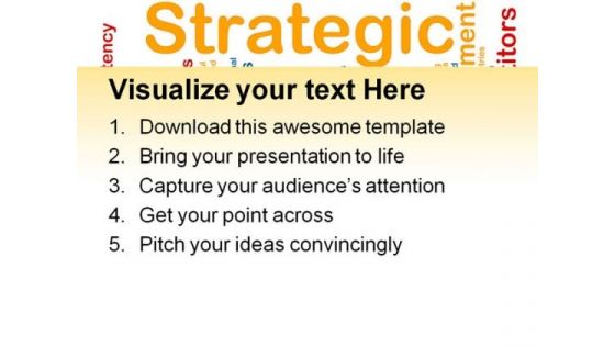 Strategic Management Business PowerPoint Background And Template 1210