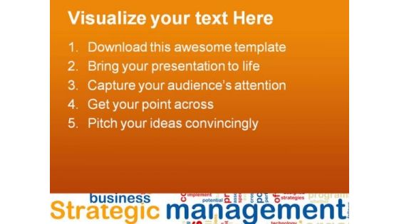 Strategic Management Business PowerPoint Themes And PowerPoint Slides 0811