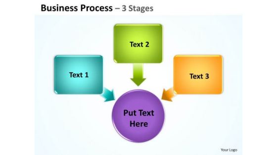Strategic Management Business Process 3 Stages 3 Sales Diagram