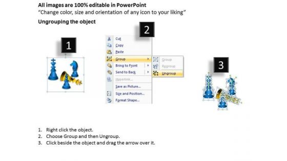 Strategic Management Chess Board Sales Diagram