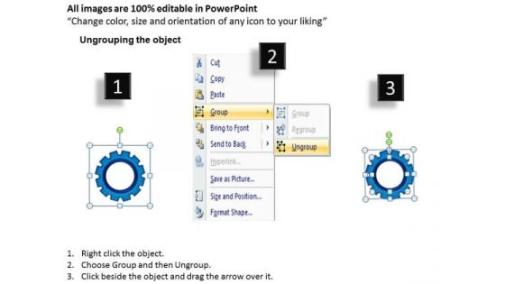 Strategic Management Circular Gears Flowchart Process Diagram Marketing Diagram