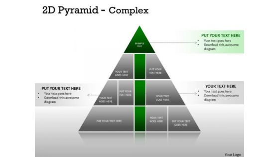 Strategic Management Complex Design 2d Pyramid Strategy Diagram