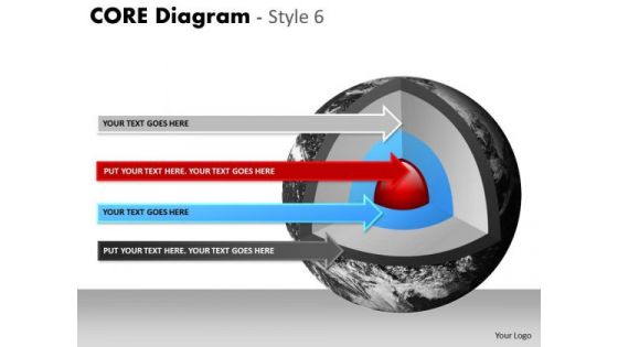 Strategic Management Core Diagram Style 6 Consulting Diagram