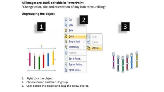 Strategic Management Crayons And Pencils Style 1 Consulting Diagram