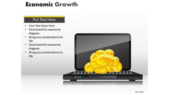 Strategic Management Economic Growth Sales Diagram