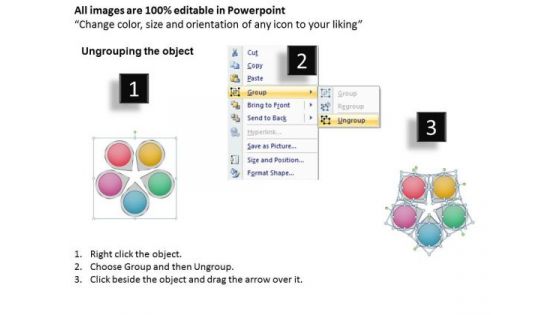 Strategic Management Five Examples 12 Sales Diagram