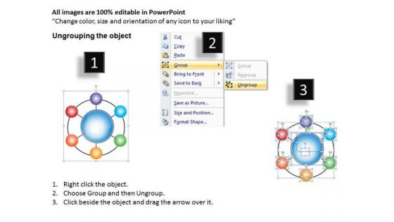 Strategic Management Hub And Spokes Network Business Diagram