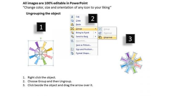 Strategic Management Many To One Process 8 Step Business Diagram