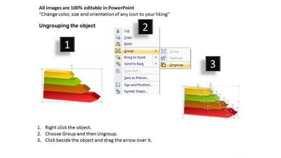 Strategic Management Mullticolored Layered Process 4 Stages Sales Diagram