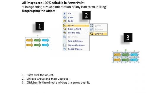 Strategic Management Parallel Process Stages Three Marketing Diagram