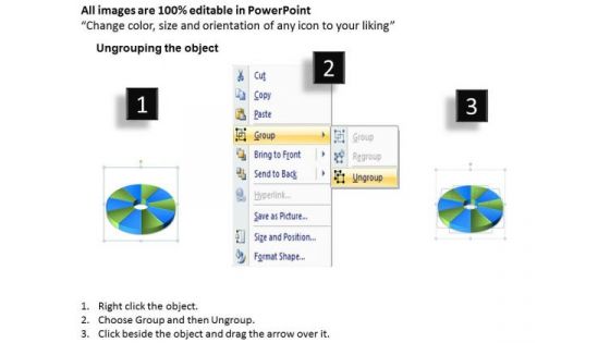 Strategic Management Pie Chart 10 Step Business Diagram