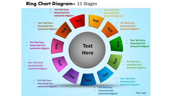 Strategic Management Ring Chart Diagram 11 Stages Business Diagram