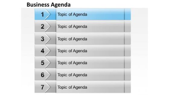 Strategic Management Seven Staged Business Text Boxes Consulting Diagram