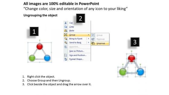 Strategic Management Triangular Process Flow Chart Marketing Diagram