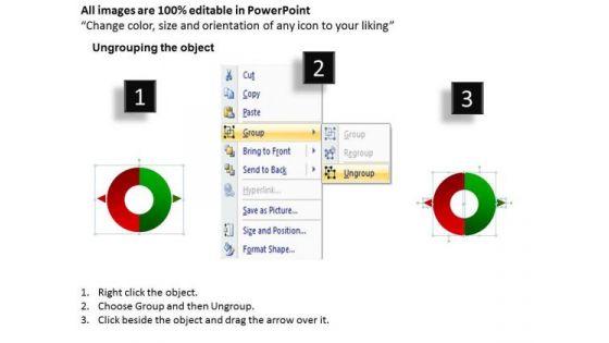 Strategic Management Two Way Process Circular Chart Marketing Diagram