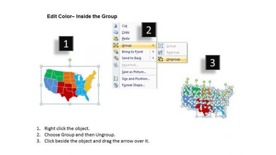 Strategic Management Usa Country Maps Consulting Diagram