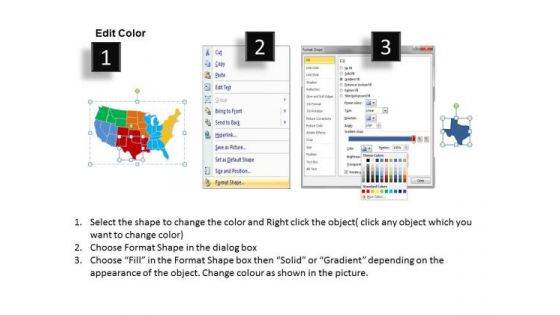 Strategic Management Usa Country Maps Consulting Diagram