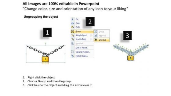 Strategic Management Weak Broken Chains And Links Ropes Marketing Diagram