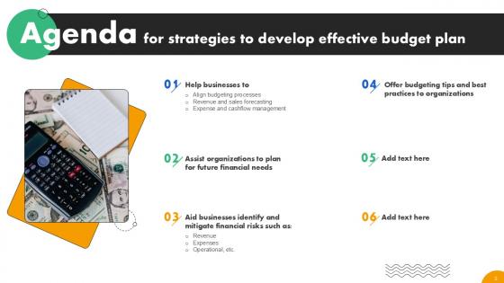 Strategies To Develop Effective Budget Plan Ppt Example Fin CD V