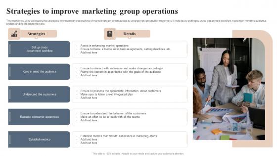 Strategies To Improve Marketing Group Operations Graphics Pdf Strategies To Improve Marketing Group Operations Graphics Pdf