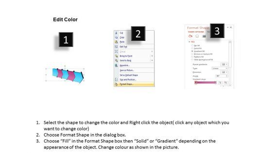 Strategy Diagram 3d Arrow Process 5 Stages Sales Diagram