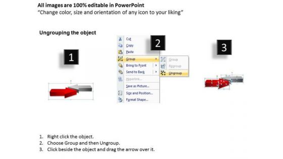 Strategy Diagram 3d Arrows Style 1