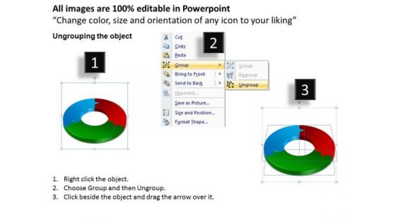 Strategy Diagram 3d Circular Chart 3 Stages Marketing Diagram