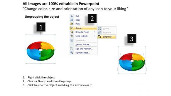 Strategy Diagram 3d Circular Process Cycle Diagram Chart 4 Stages Sales Diagram