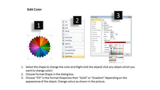 Strategy Diagram 3d Gear Process 12 Stages Business Diagram